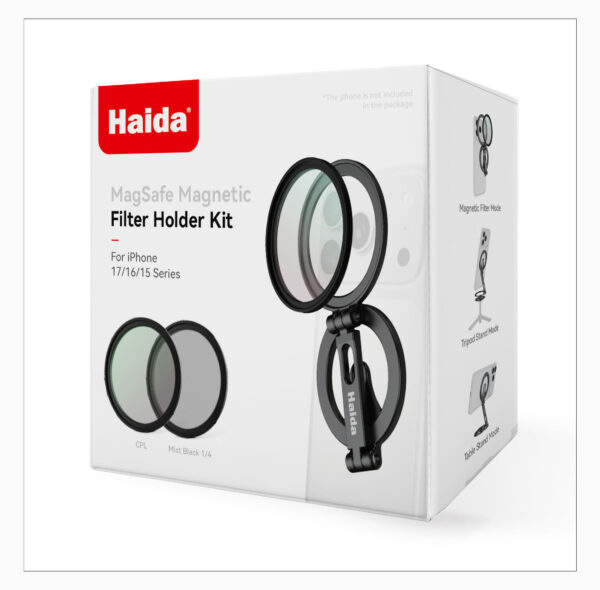 Haida MagSafe Magnetic Filter Kit Holder/Filters voor iPhone